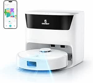 Aspirateur Robot Laveur avec Station, Vidange Automatique