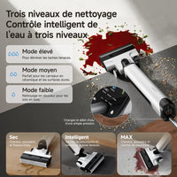 Robot aspirateur Laveur 10,000Pa avec Station sans Sac Vidage Automatique,