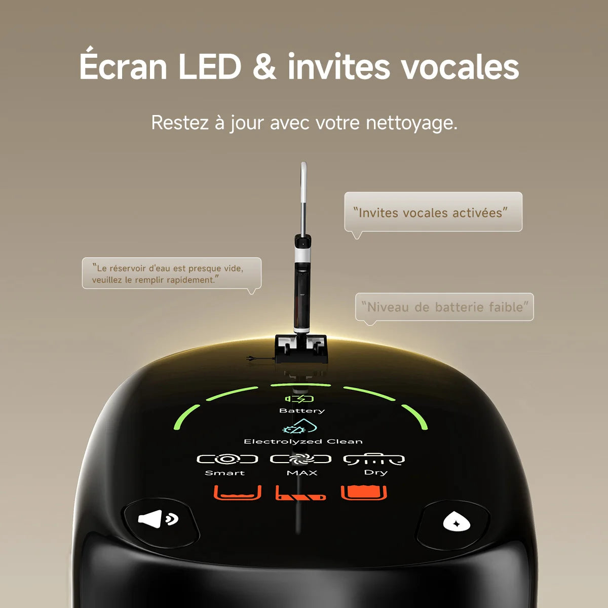 Robot aspirateur Laveur 10,000Pa avec Station sans Sac Vidage Automatique,