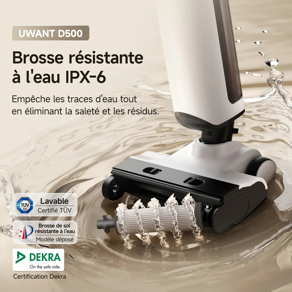 Robot aspirateur Laveur 10,000Pa avec Station sans Sac Vidage Automatique,
